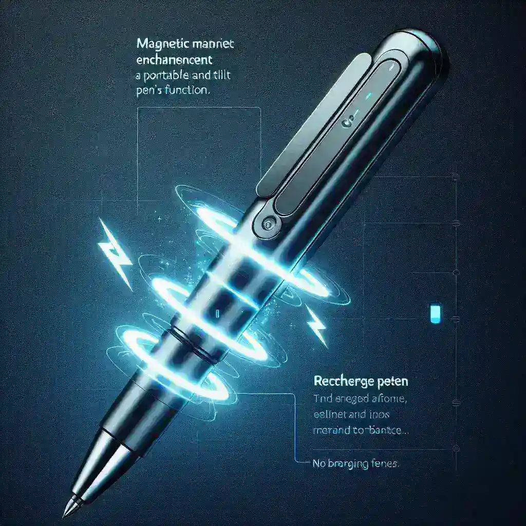 ¿Cómo mejora el cuerpo magnético la portabilidad del lápiz inclinable recargable HP MPP 2.0?